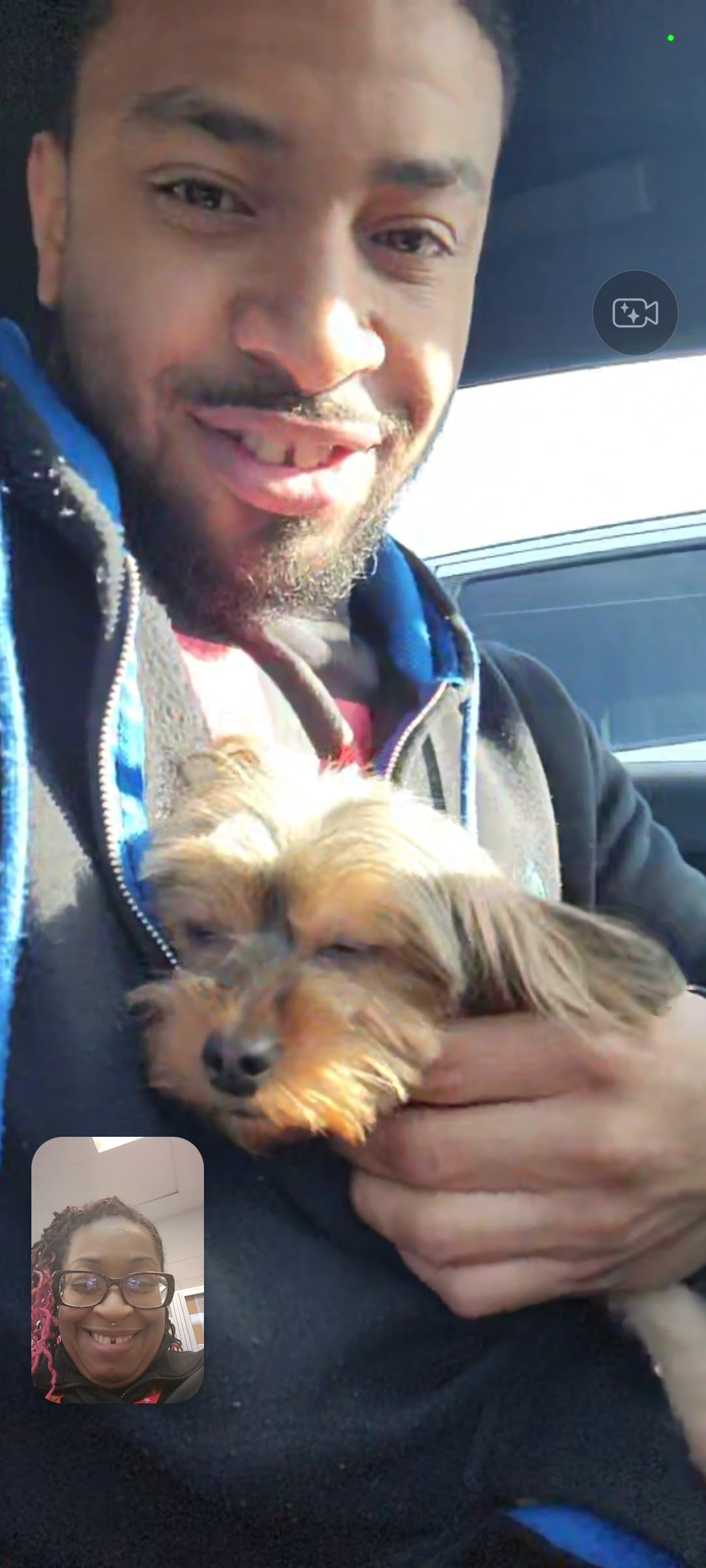 Cuddles, back home in Wisconsin