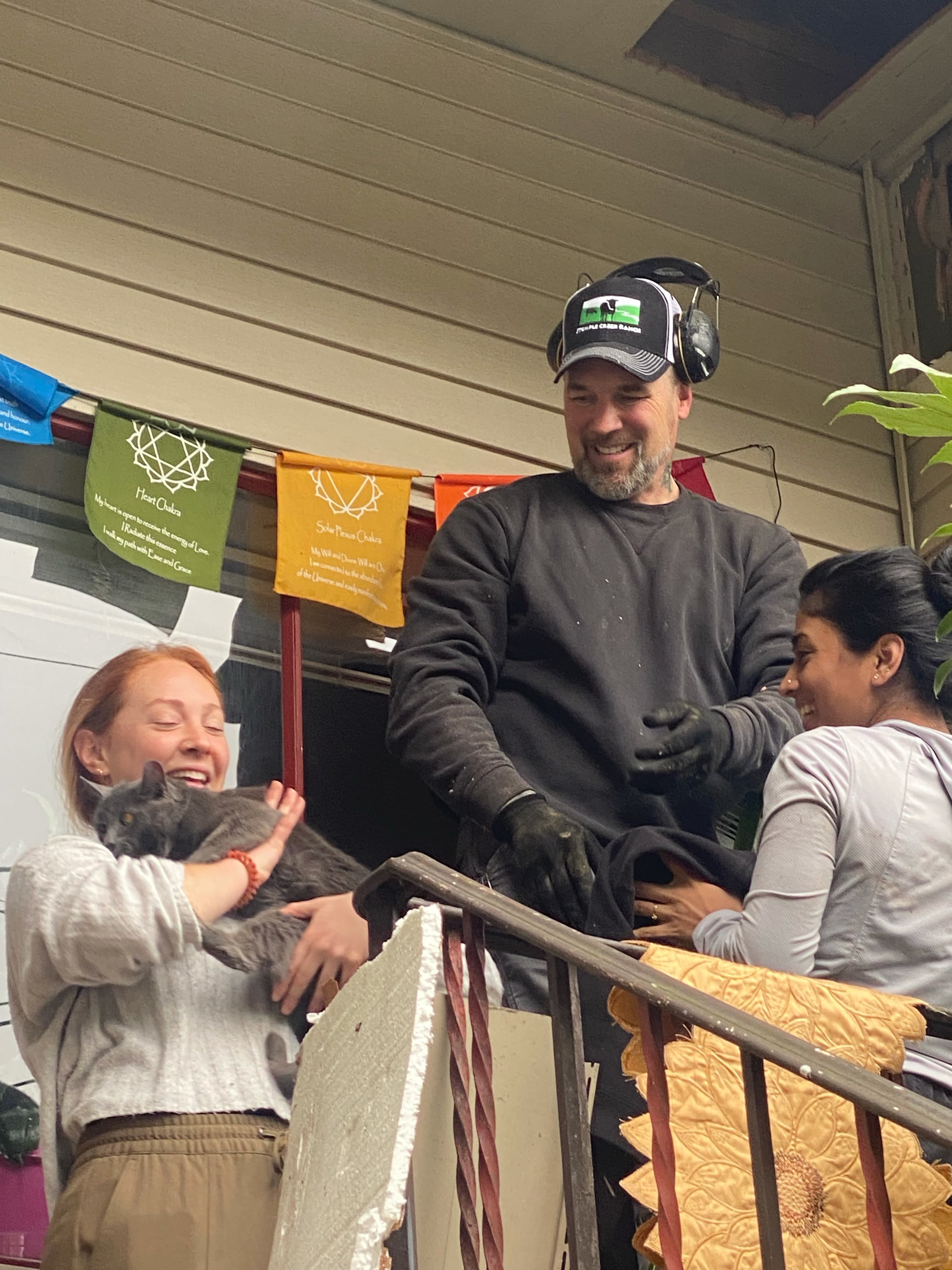 Miley, back home in Connecticut