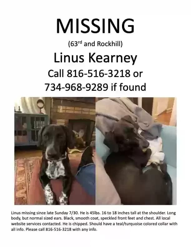 Linus Kearney, back home in Missouri