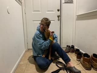 Fritzi, back home in Pennsylvania